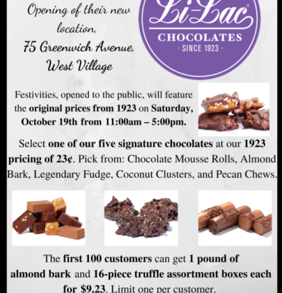 Li-Lac’s 96th Year Legacy Continues by Opening a 6th Location on 7th Avenue in the West Village